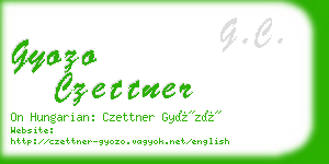 gyozo czettner business card